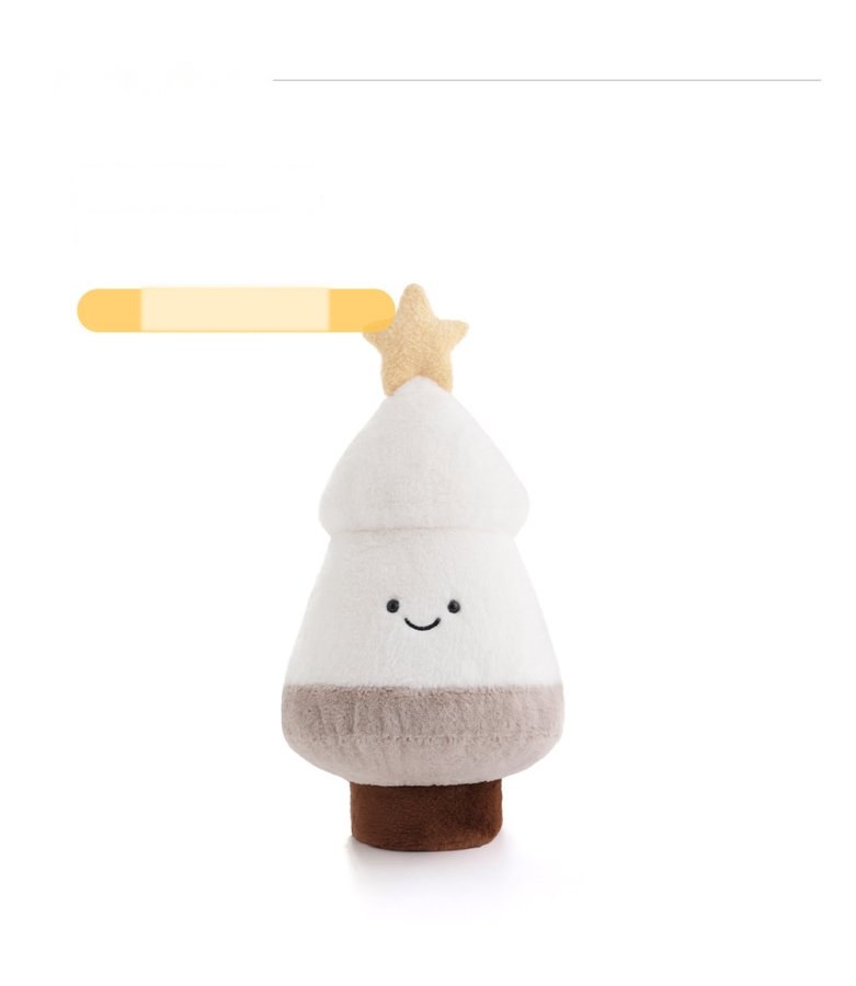 Snowy Christmas Tree & Star Plush Toy