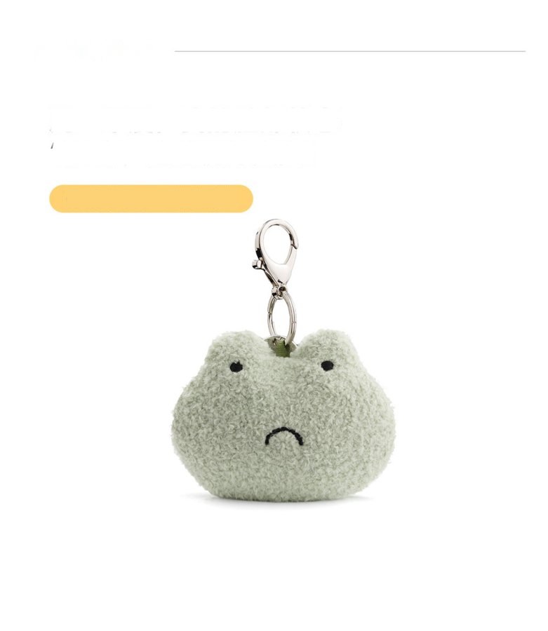 Grumpy Frog Plush Charm