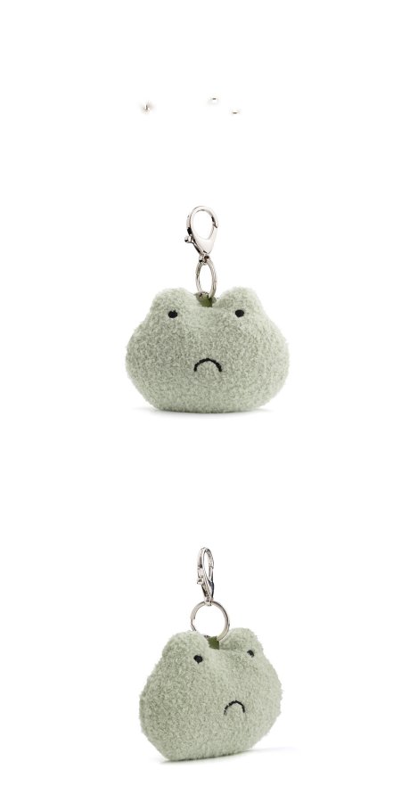 Grumpy Frog Plush Charm