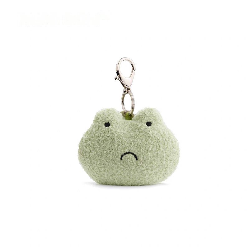 Grumpy Frog Plush Charm