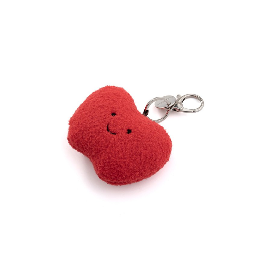 Heart Apple Plush Charm