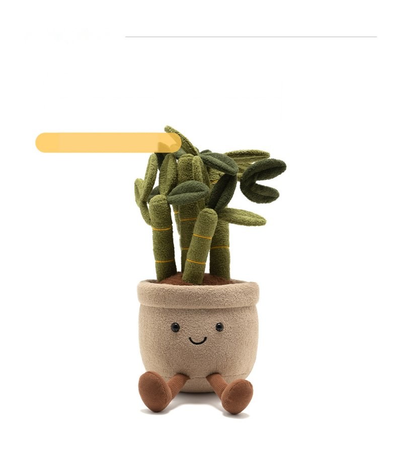 Lucky Bamboo Pot Plush