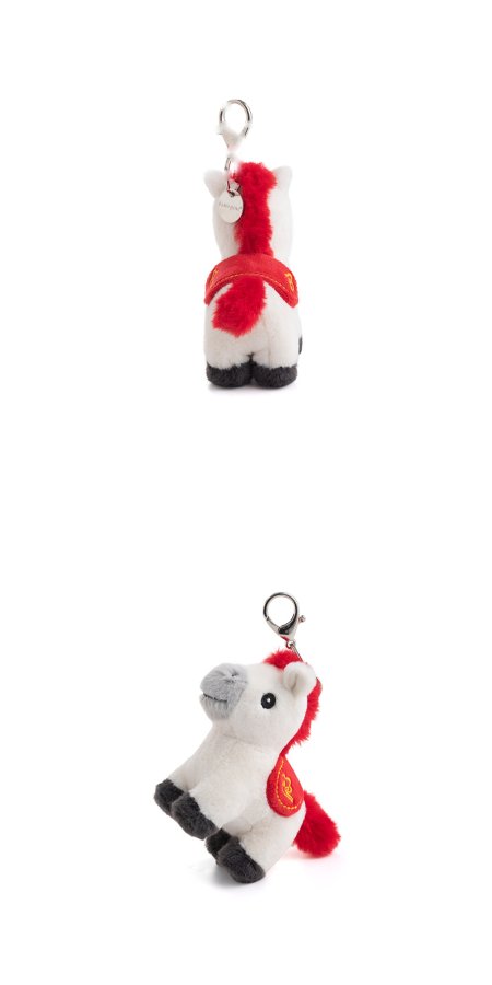 Little Red Horse Plush Charm