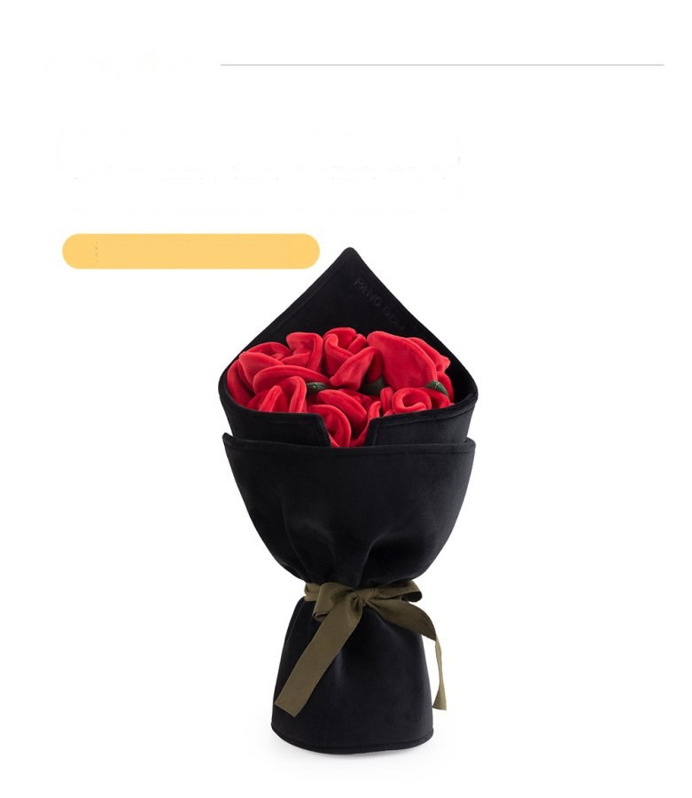 Handheld Rose Bouquet Plush