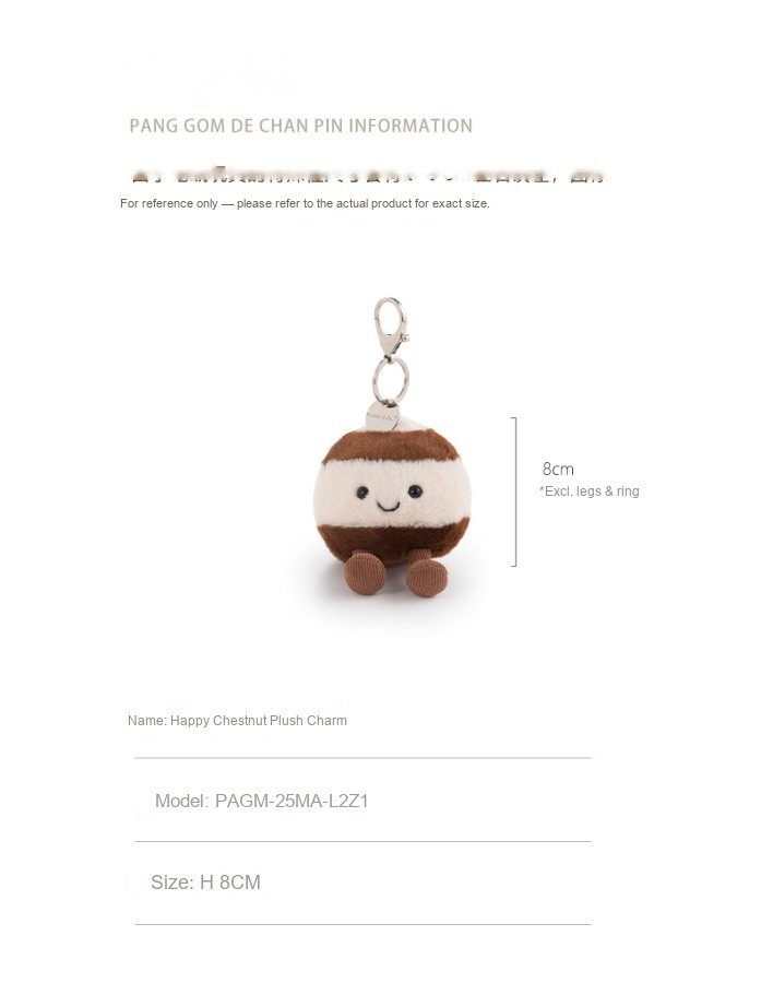 Happy Chestnut Plush Charm