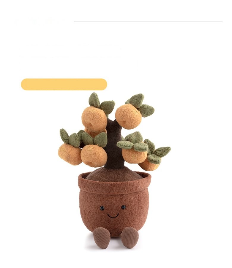 Lucky Orange Tree Pot Plush
