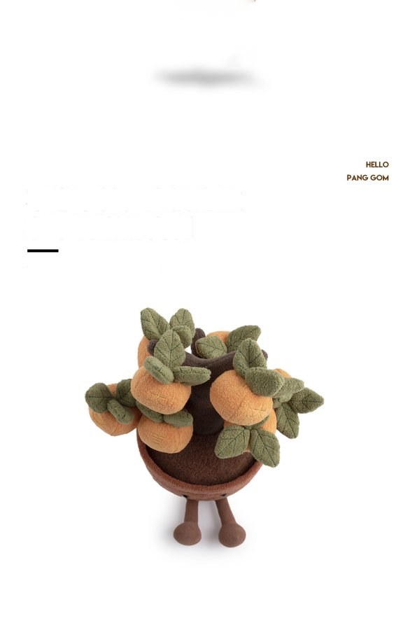 Lucky Orange Tree Pot Plush