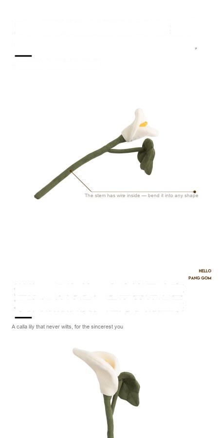 White Calla Lily Plush