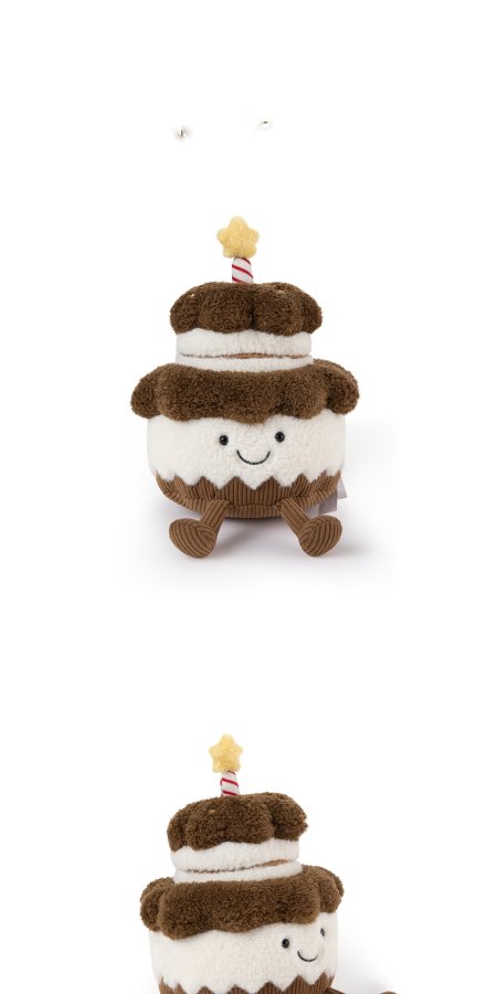 Smiley Cocoa Cake Plush Toy