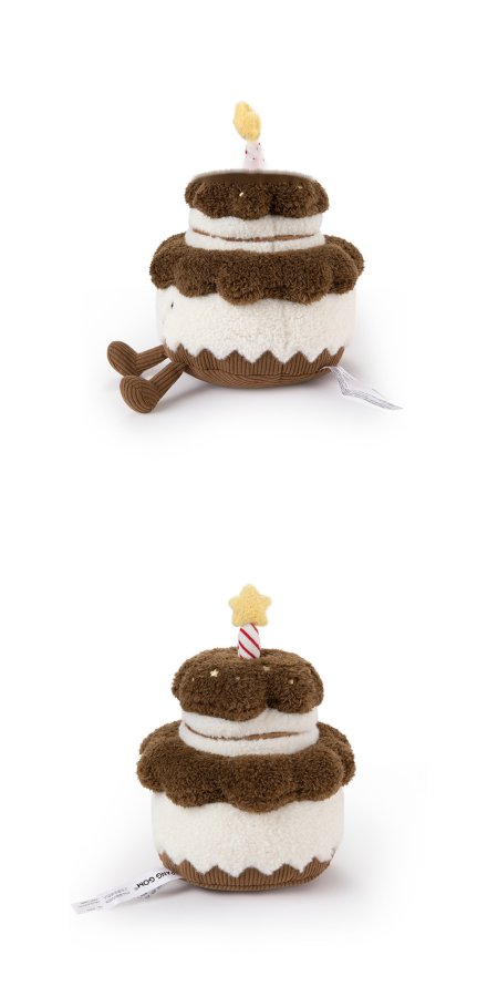 Smiley Cocoa Cake Plush Toy