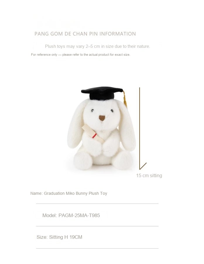 Graduation Miko Bunny Plush Toy