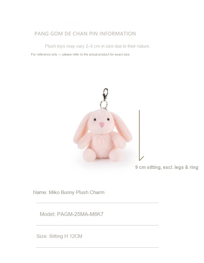 Miko Bunny Plush Charm