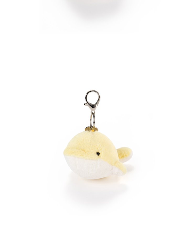 Blue & Yellow Heart Whale Plush Charm