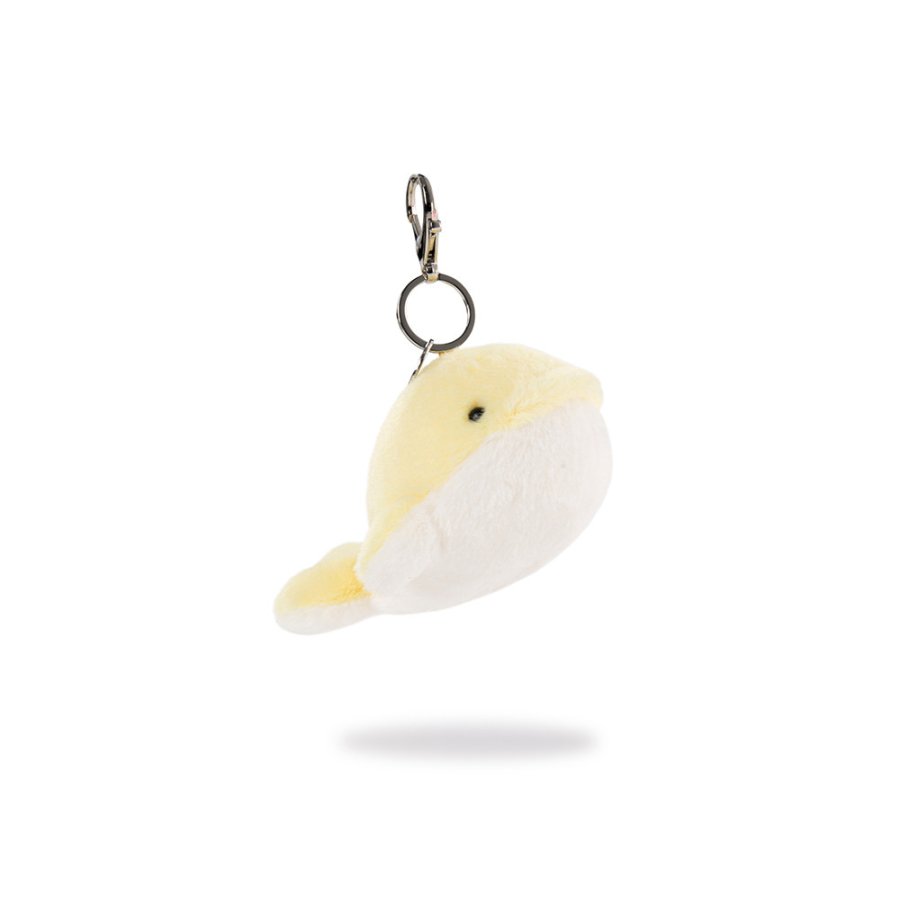 Blue & Yellow Heart Whale Plush Charm