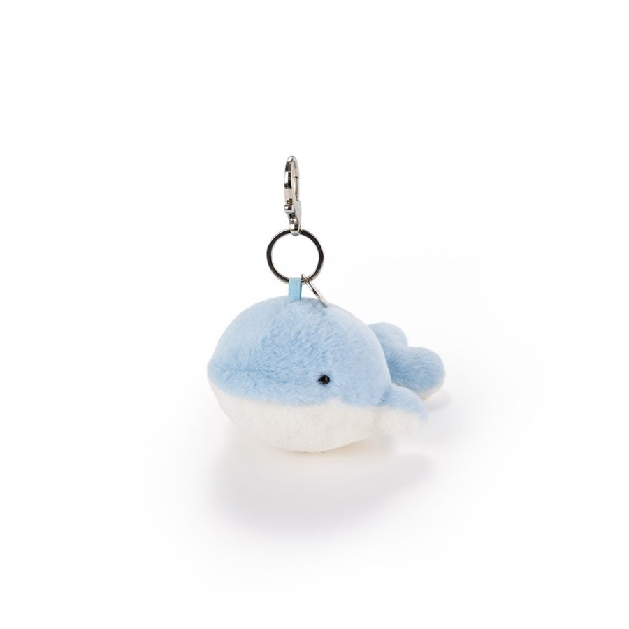 Blue & Yellow Heart Whale Plush Charm