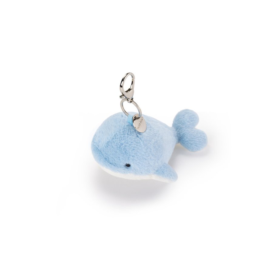 Blue & Yellow Heart Whale Plush Charm
