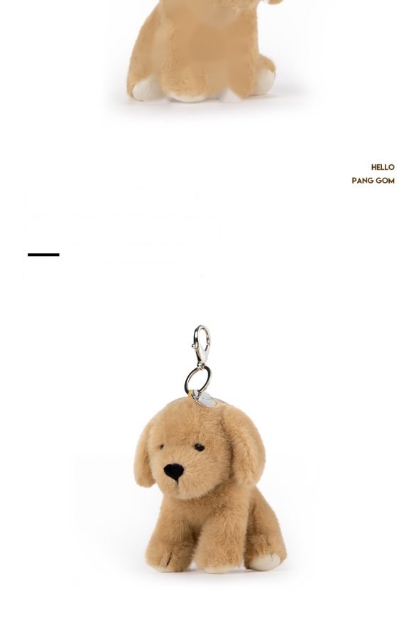 Golden Retriever Puppy Plush Charm