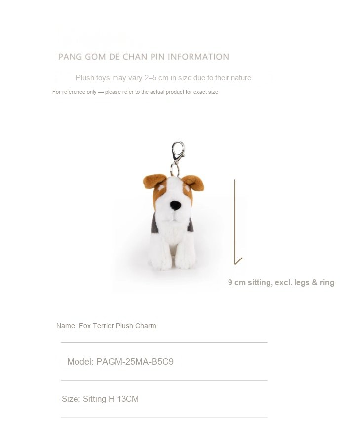 Fox Terrier Plush Charm