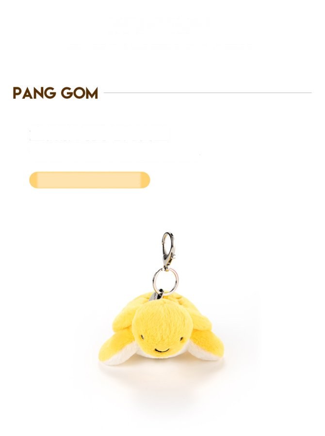 Golden Turtle Plush Charm