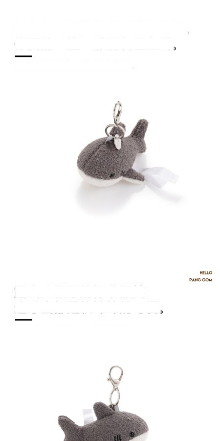 Little Shark Plush Charm