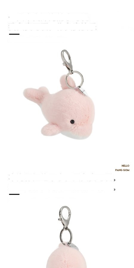 Pink Dolphin Plush Charm