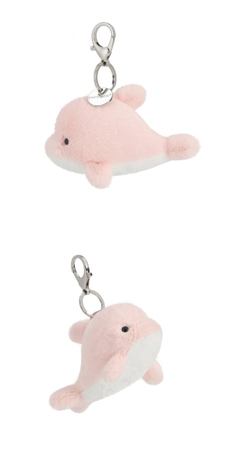 Pink Dolphin Plush Charm