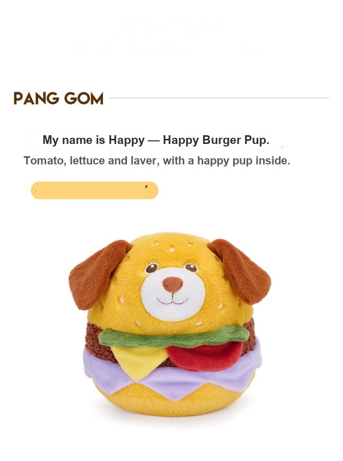 Happy Puppy Burger Plush Toy