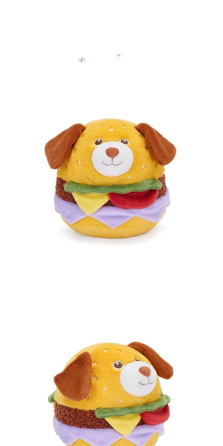 Happy Puppy Burger Plush Toy