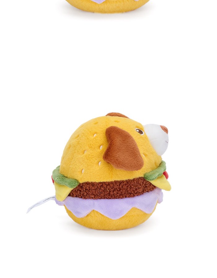 Happy Puppy Burger Plush Toy