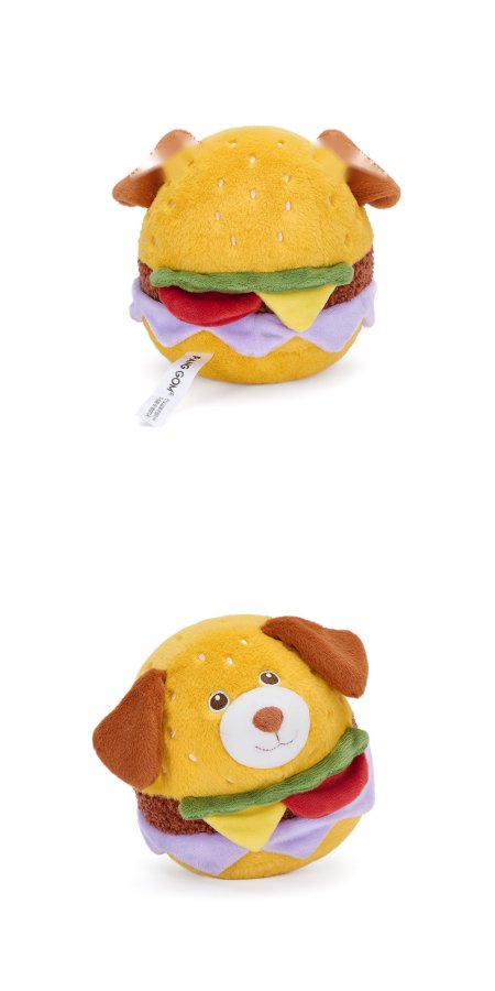 Happy Puppy Burger Plush Toy