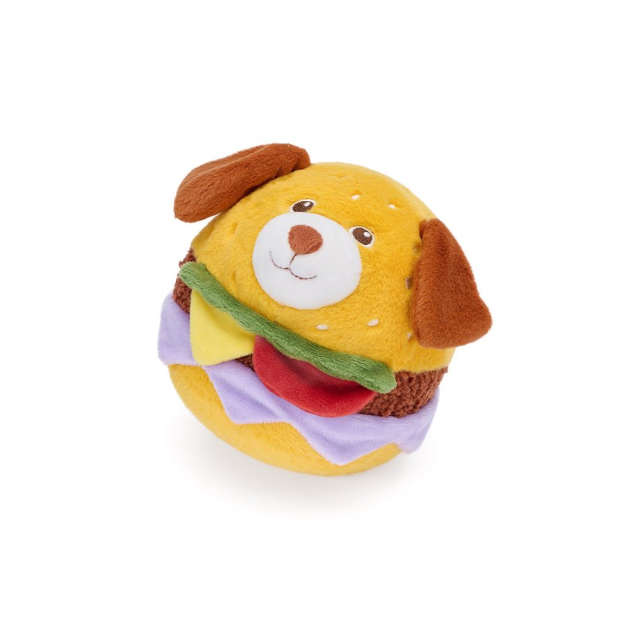 Happy Puppy Burger Plush Toy