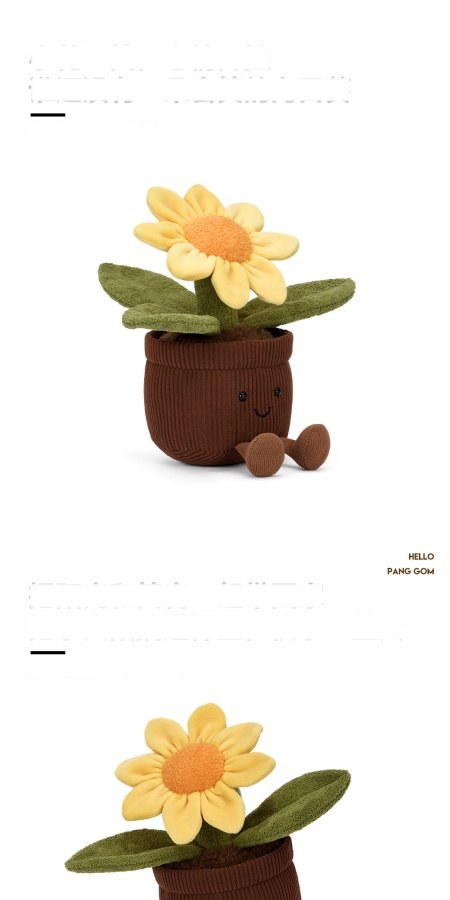 Mini Sunflower Pot Plush