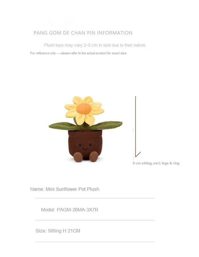 Mini Sunflower Pot Plush