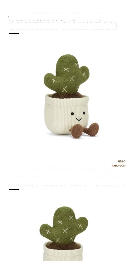 Mini Cactus Pot Plush