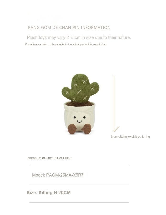 Mini Cactus Pot Plush