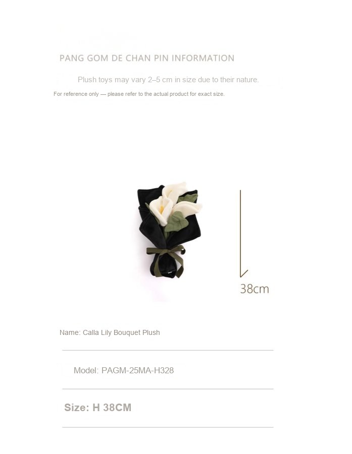 Calla Lily Bouquet Plush