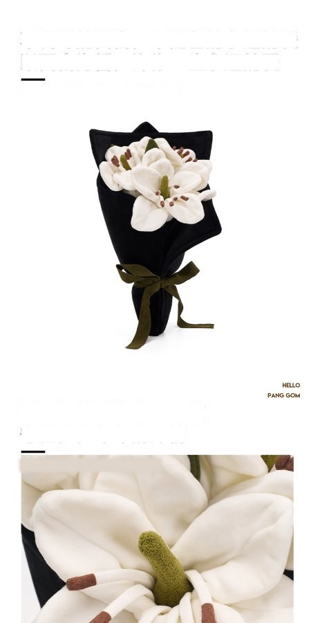 Handheld Lily Bouquet Plush
