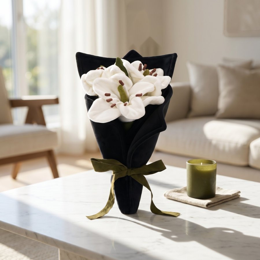 Handheld Lily Bouquet Plush
