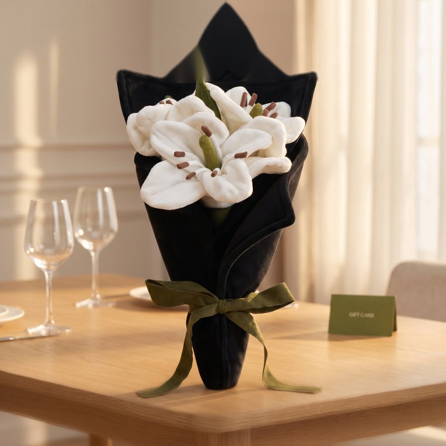 Handheld Lily Bouquet Plush