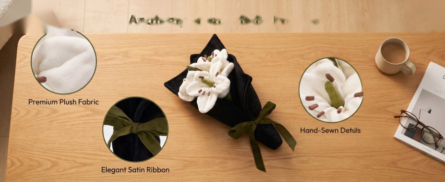 Handheld Lily Bouquet Plush