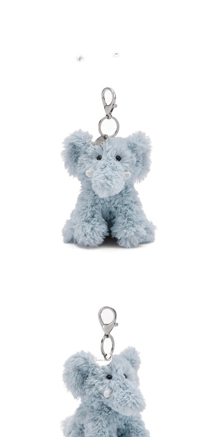 Blu Elephant Plush Charm