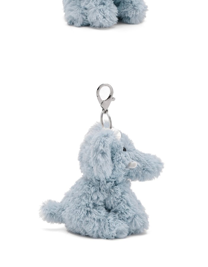 Blu Elephant Plush Charm