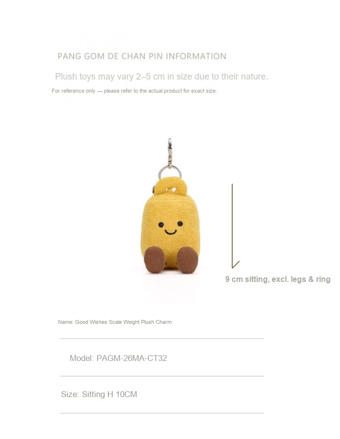 Good Wishes Scale Weight Plush Charm