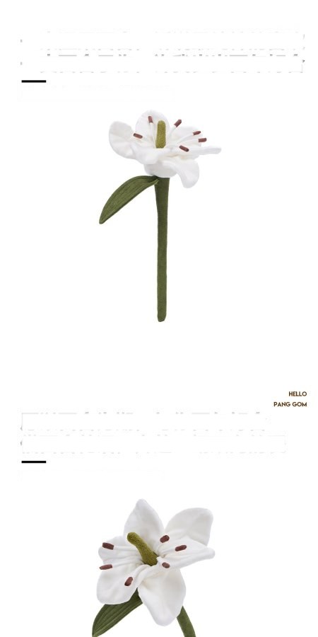 Lily Flower Bouquet Plush