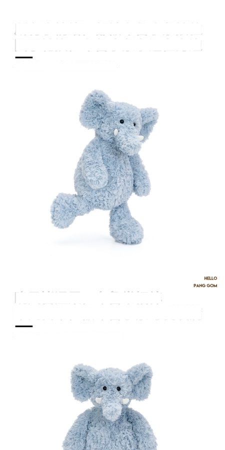Blu Elephant Plush Toy
