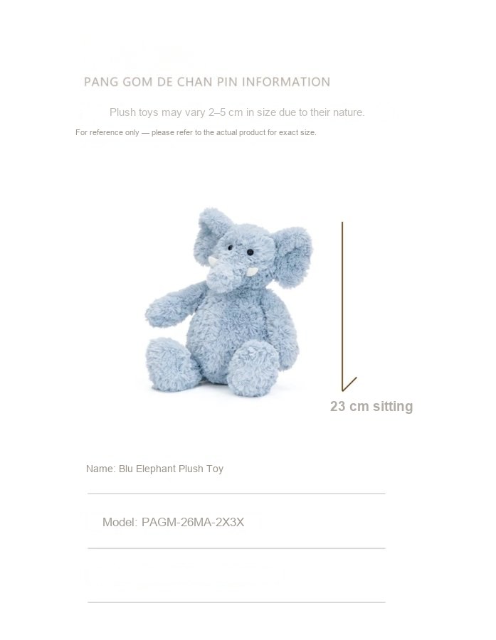 Blu Elephant Plush Toy