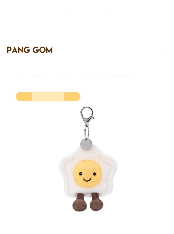 Star Fried Egg Plush Charm