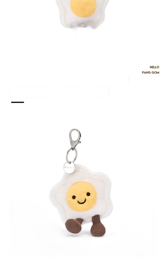 Star Fried Egg Plush Charm