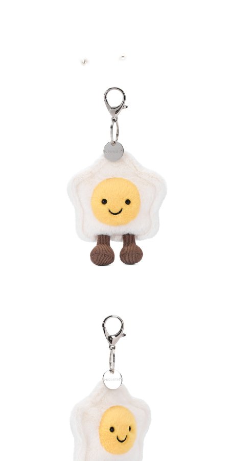 Star Fried Egg Plush Charm
