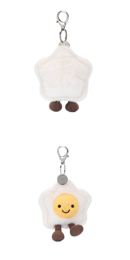 Star Fried Egg Plush Charm